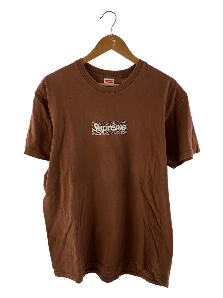 Supreme◆19AW/Bandana Box Logo Tee/Tシャツ/L/コットン/BRWの画像1