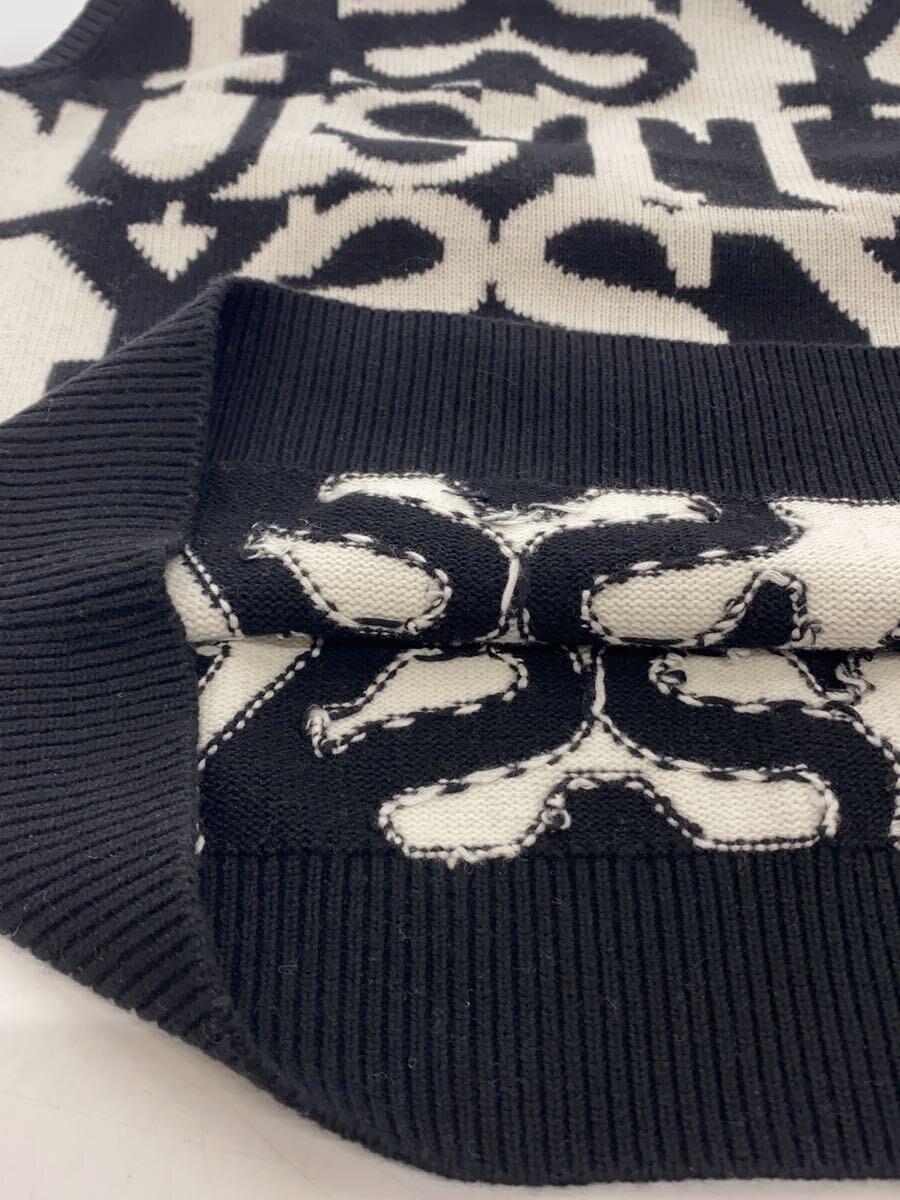 STUSSY◆ニットベスト(薄手)/M/コットン/BLK/総柄/117192_画像7