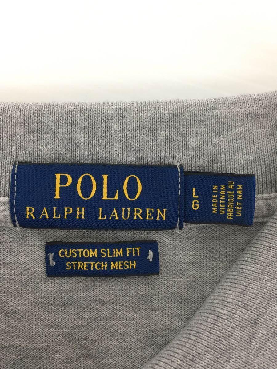 POLO RALPH LAUREN◆ポロシャツ/L/コットン/GRY_画像3