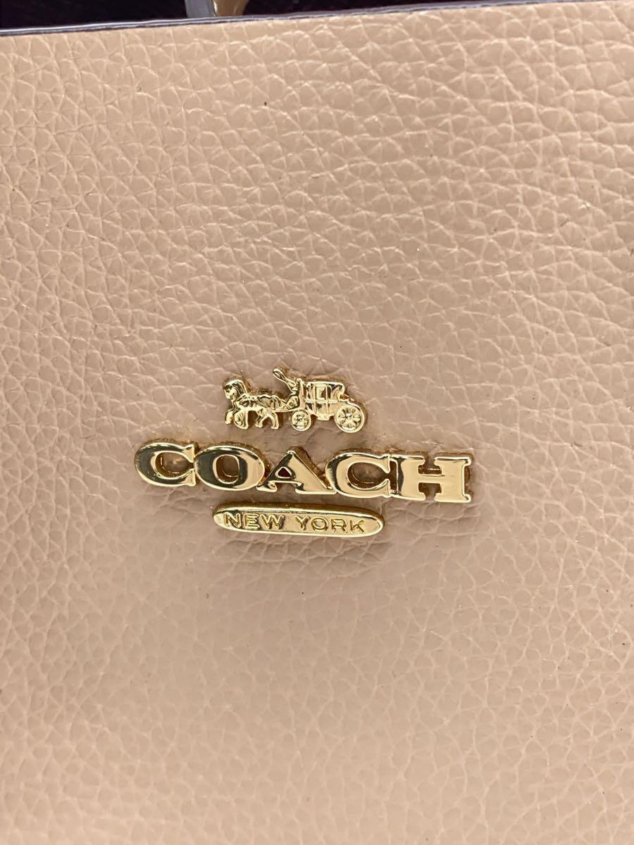 COACH◆モリートート/2WAYショルダーバッグ/レザー/BEG/C4084//_画像5