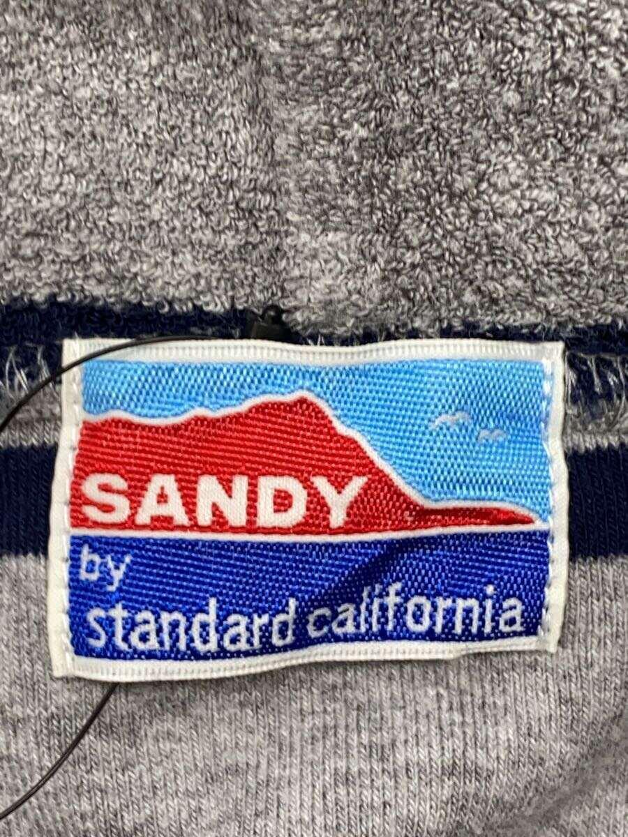 STANDARD CALIFORNIA◆パイル生地パーカー/L/コットン/グレー/ボーダー_画像3