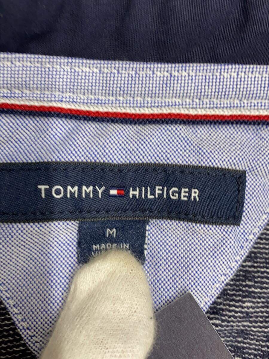 TOMMY HILFIGER◆半袖シャツ/M/コットン/NVY/総柄_画像3