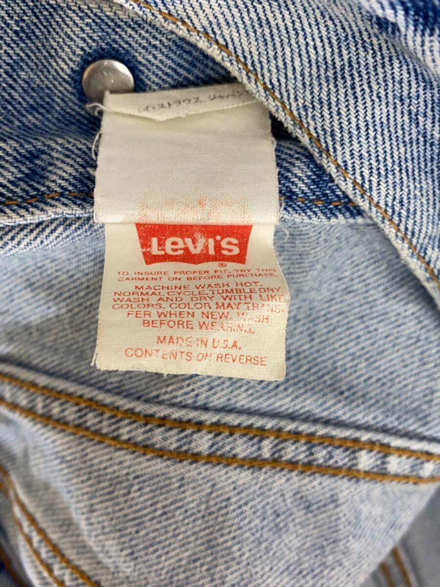 Levi’s◆Gジャン/-/コットン/IDG/無地/70505_画像3