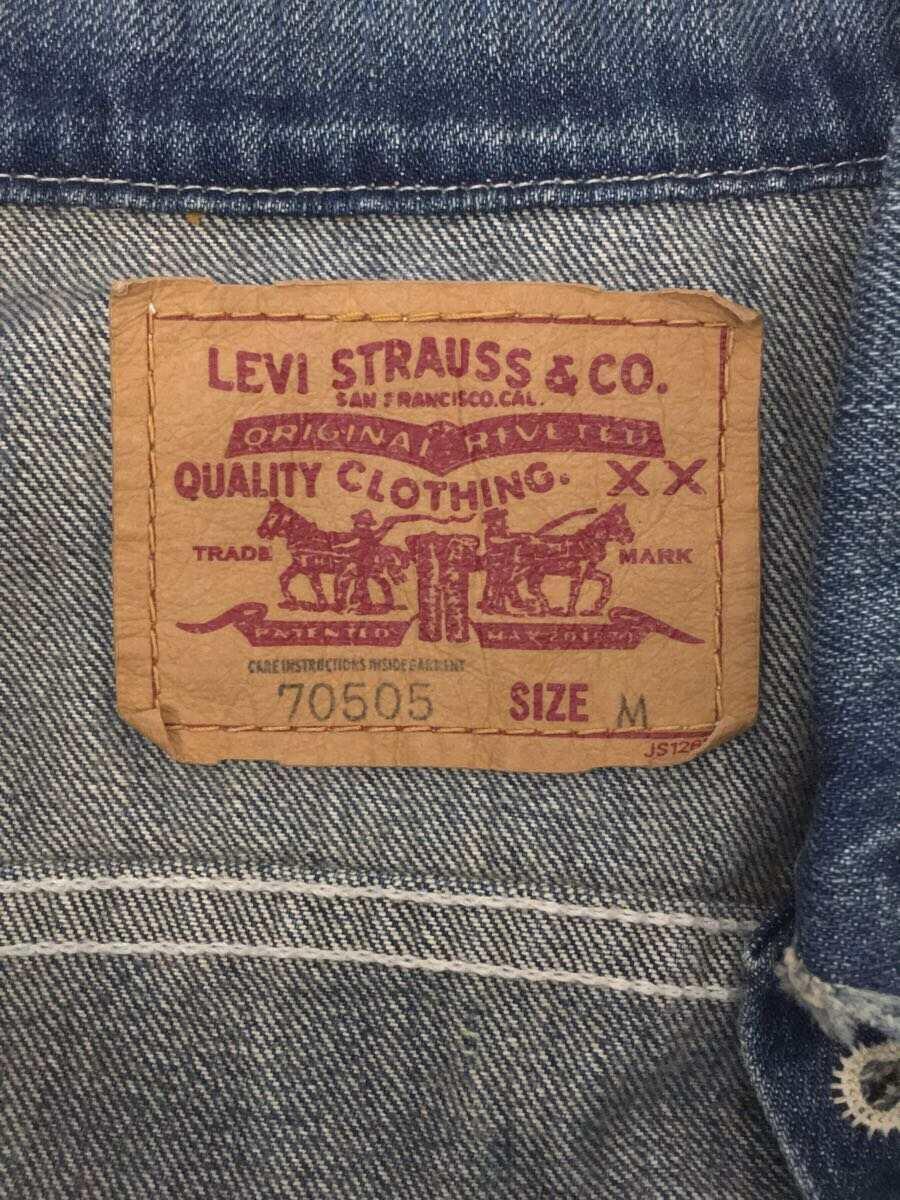 Levi’s◆Gジャン/M/コットン/IDG/無地/70505-0049_画像3