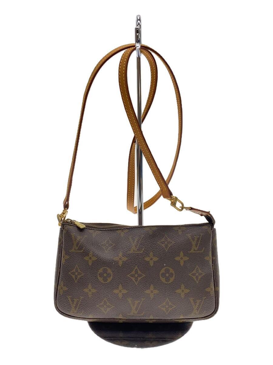 LOUIS VUITTON◆1)ポシェット・アクセソワール_モノグラム・キャンバス_BRW/PVC/BRW_画像1