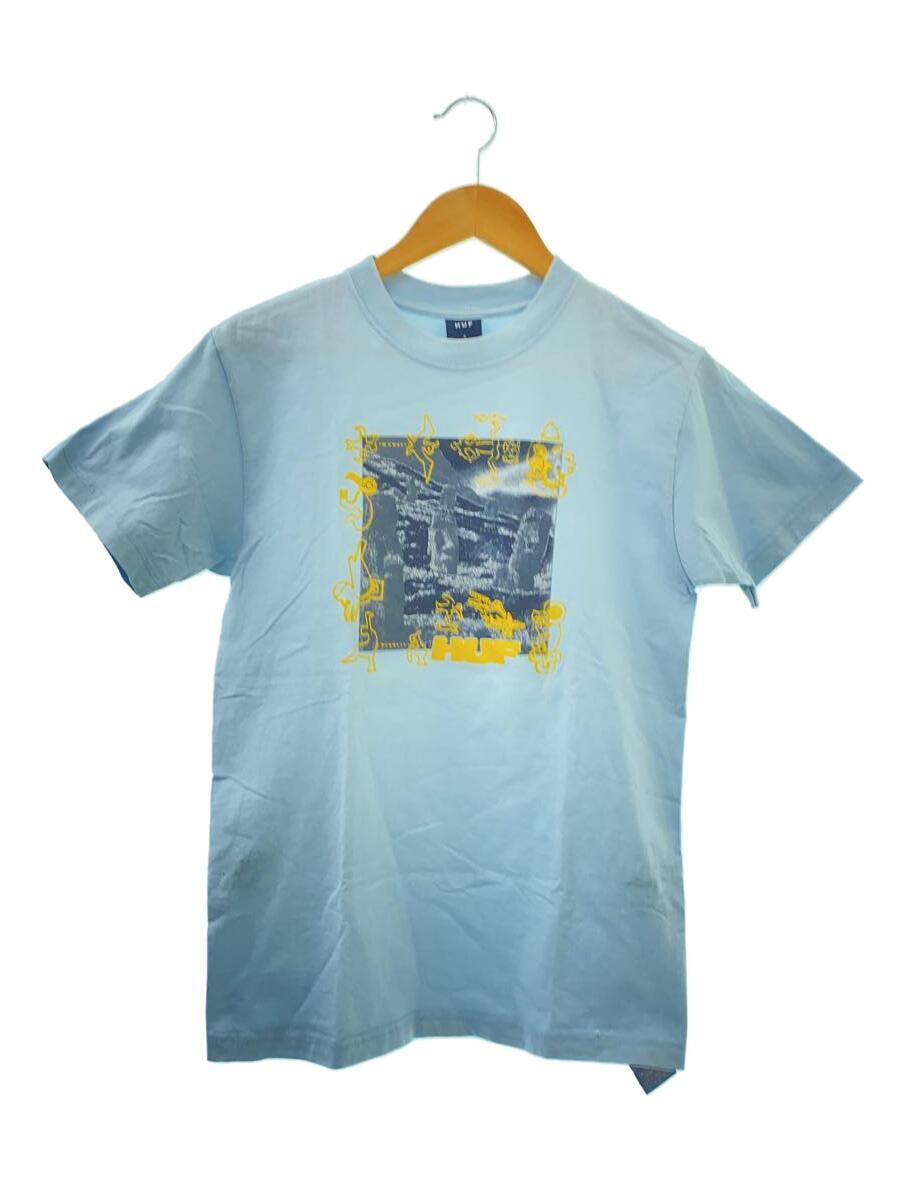 HUF◆Tシャツ/S/コットン/BLU/プリント/TS02025_画像1