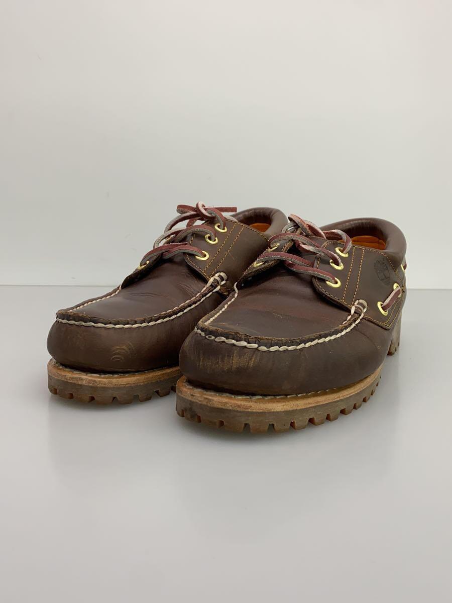 Timberland◆デッキシューズ/25.5cm/BRW/レザー/30003/Authentics 3 Eye Classic_画像2