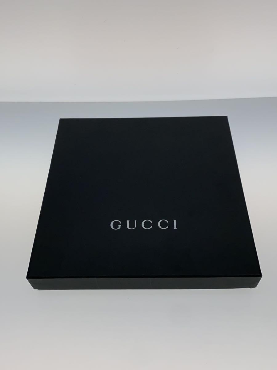 GUCCI◆マフラー/ウール/GRY/総柄/メンズ/GG/ストラプ_画像4