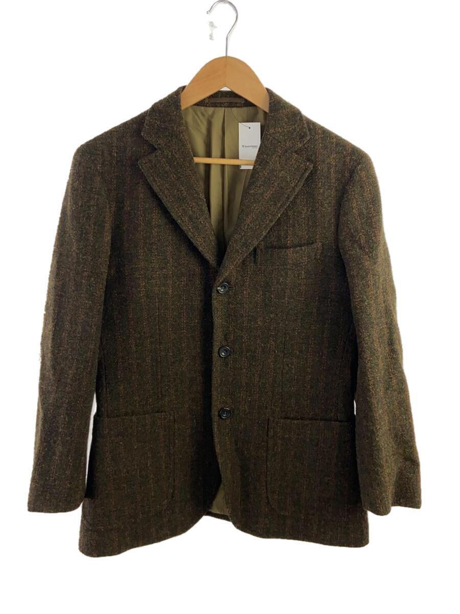 HARRIS TWEED◆テーラードジャケット/46/ウール/KHK/総柄の画像1