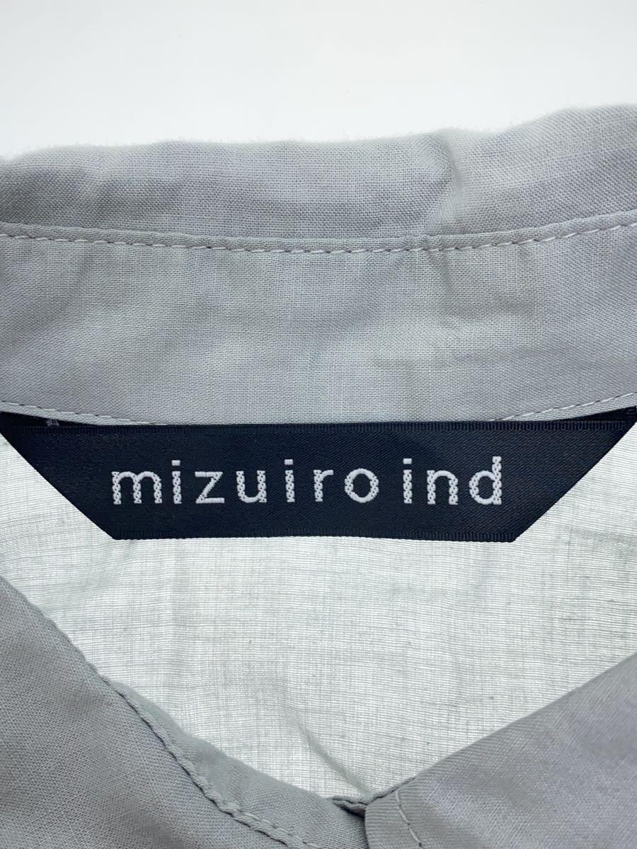 mizuiro ind◆シャツワンピース/-/コットン/BLU/無地_画像3