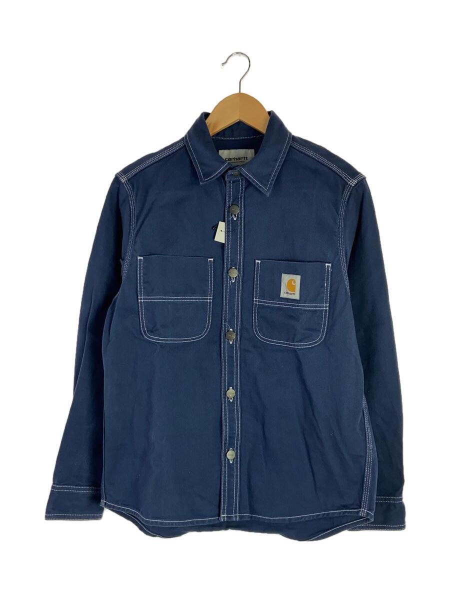 Carhartt◆長袖シャツ/XS/コットン/NVY_画像1