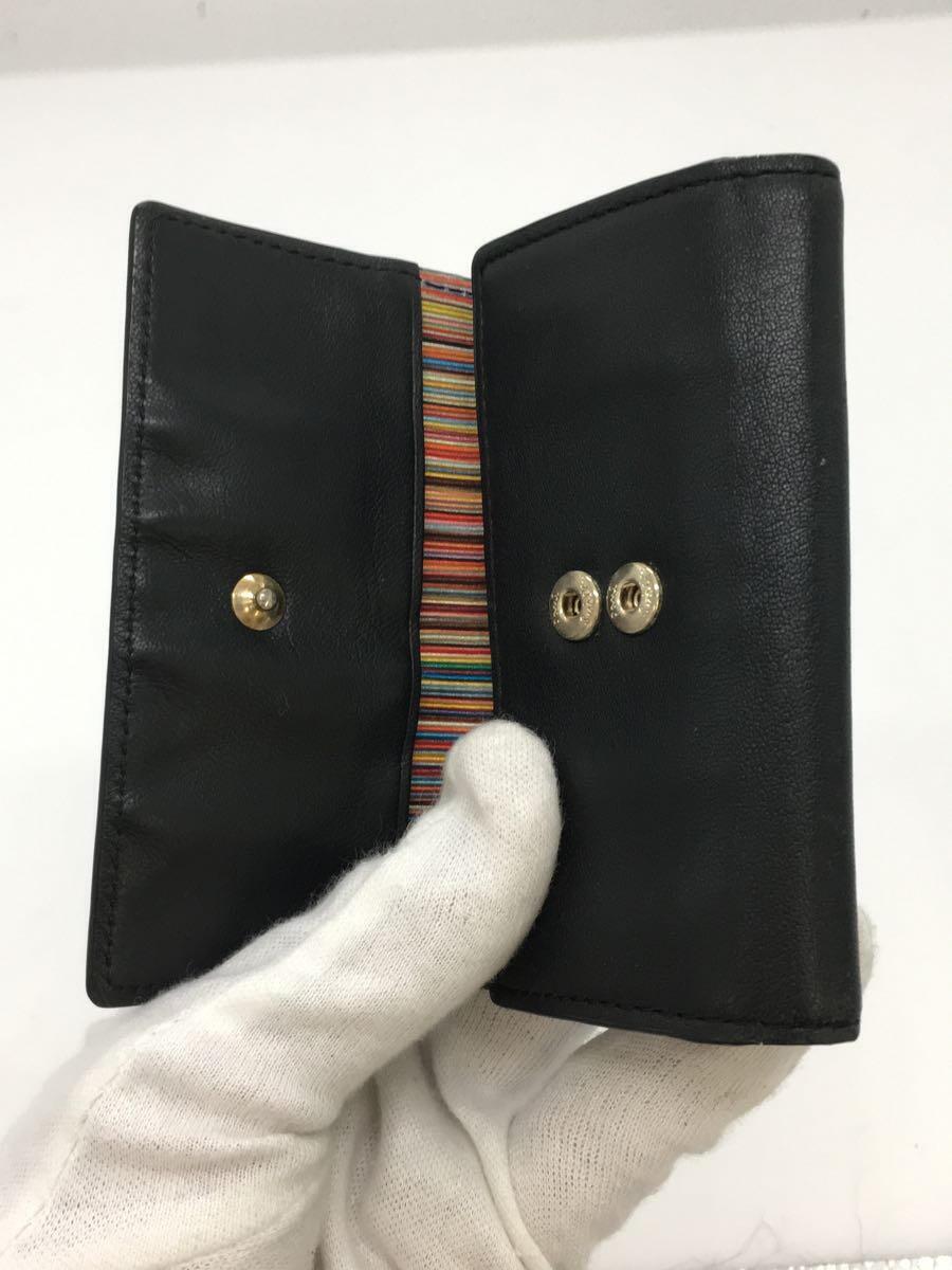 Paul Smith*4 ream / key case / leather / black / men's 