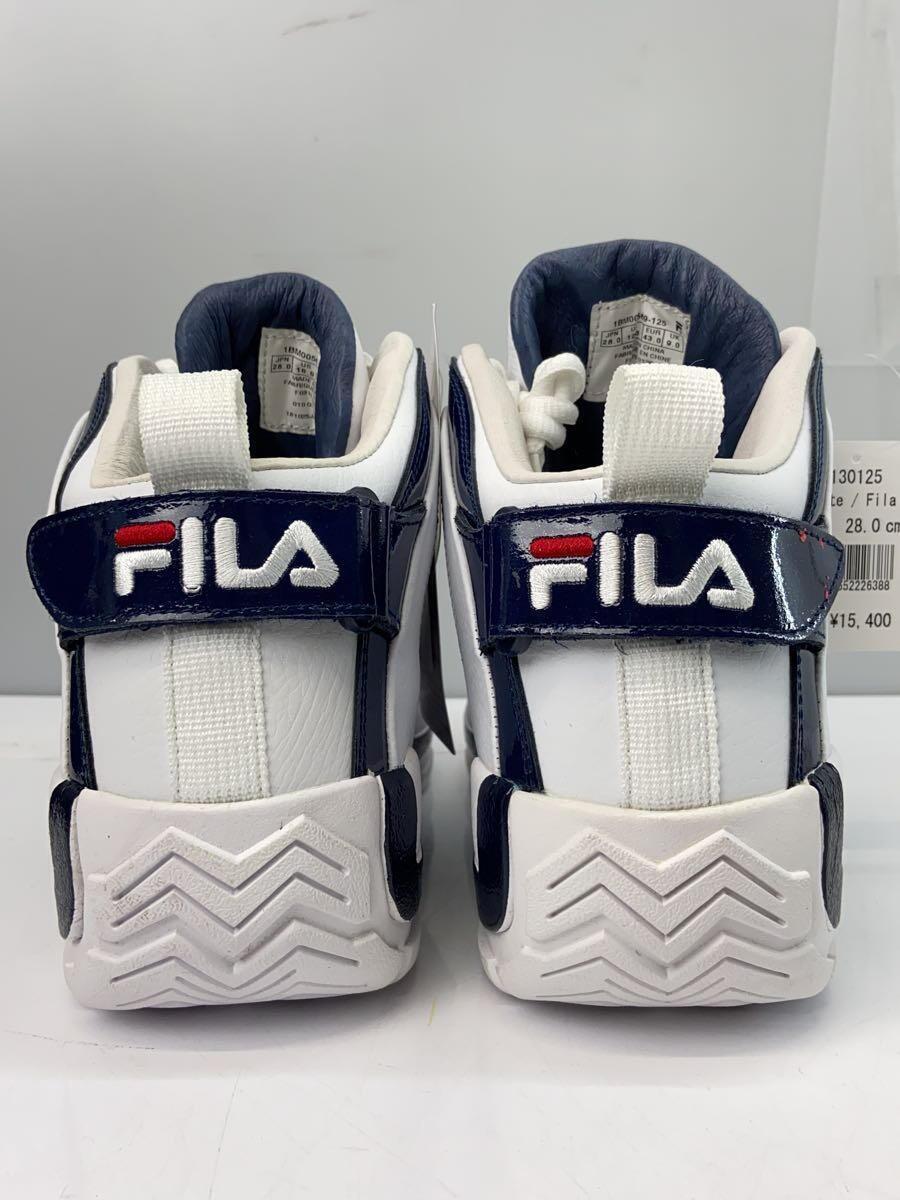 FILA◆GRANT HILL 2/ ハイカットスニーカー/28cm/WHT/1BM00569-125_画像3