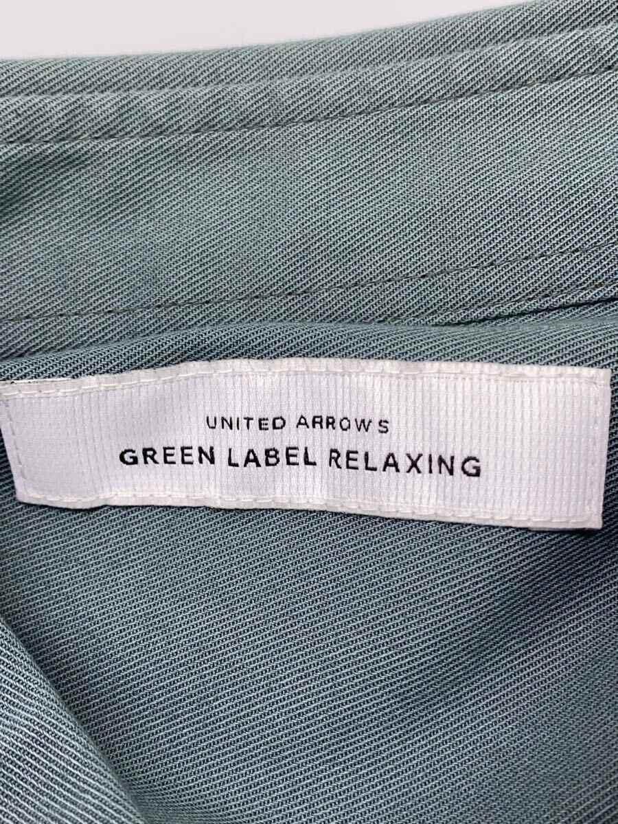 UNITED ARROWS green label relaxing◆長袖シャツ/M/コットン/GRN/無地/3211-199-3177_画像3
