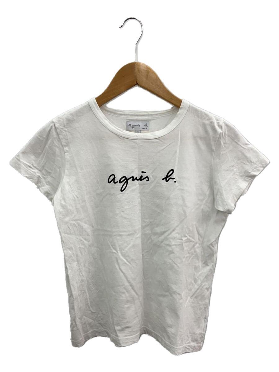 agnes b.◆Tシャツ/-/コットン/WHT/EA72S137_画像1
