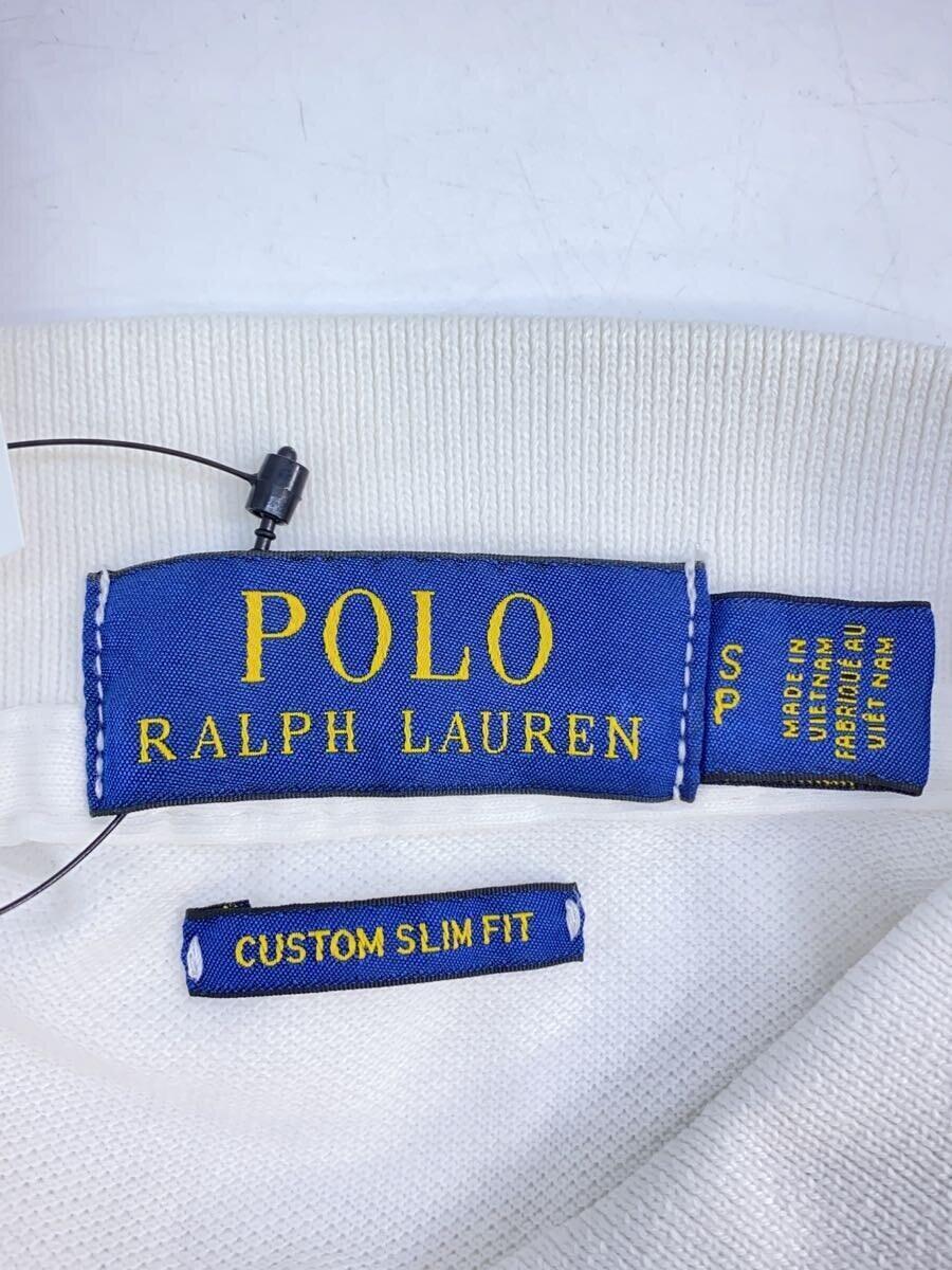 POLO RALPH LAUREN◆ポロシャツ/S/コットン/WHT/無地/0200014833_画像3