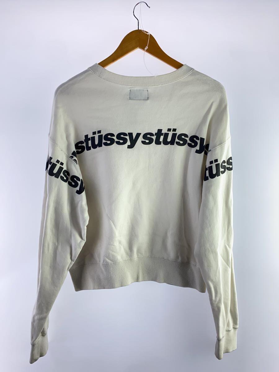 STUSSY◆スウェット/M/コットン/WHT_画像2