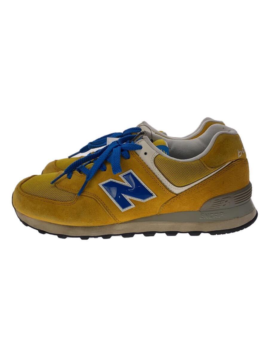 NEW BALANCE◆ML574/イエロー/27.5cm/YLW_画像1