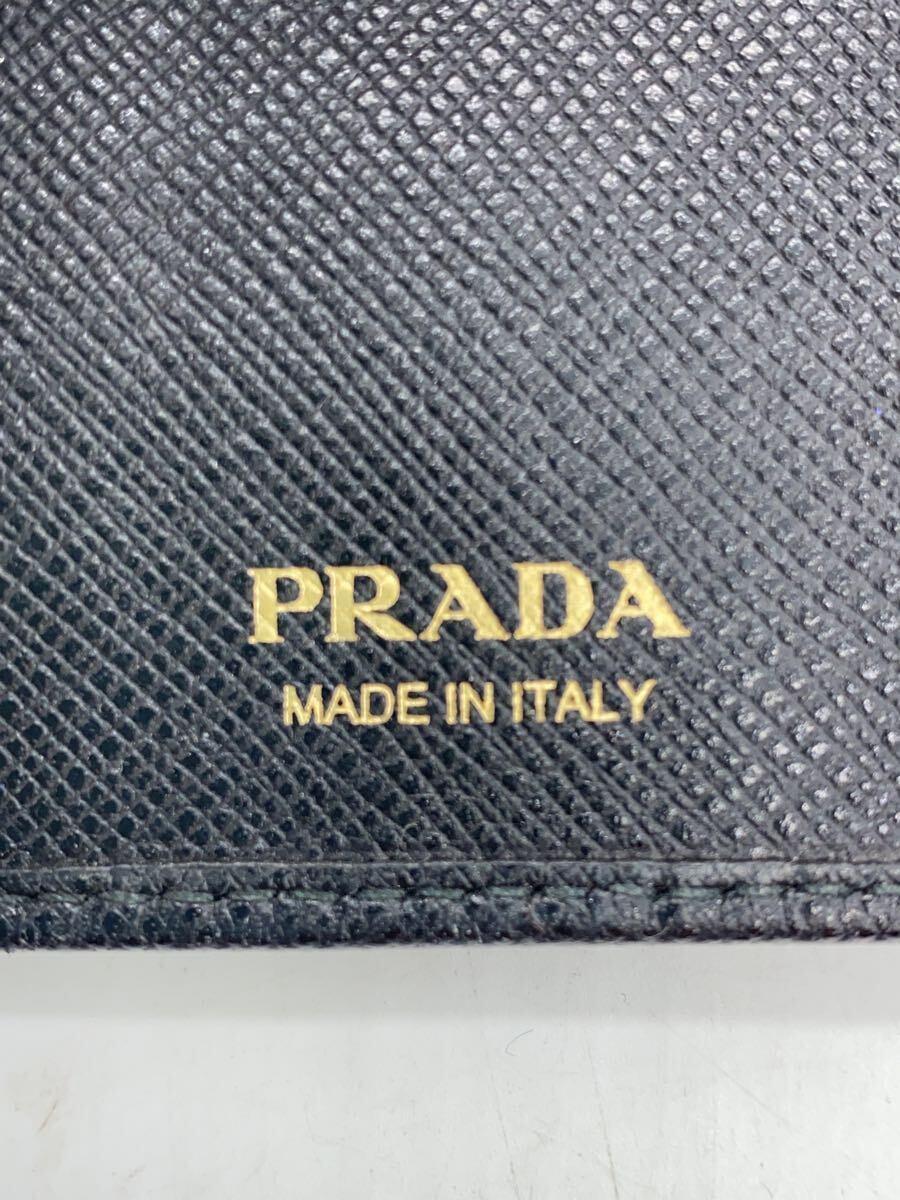 PRADA◆キーケース/レザー/BLK/レディース/1PG222/サフィアーノ_画像5