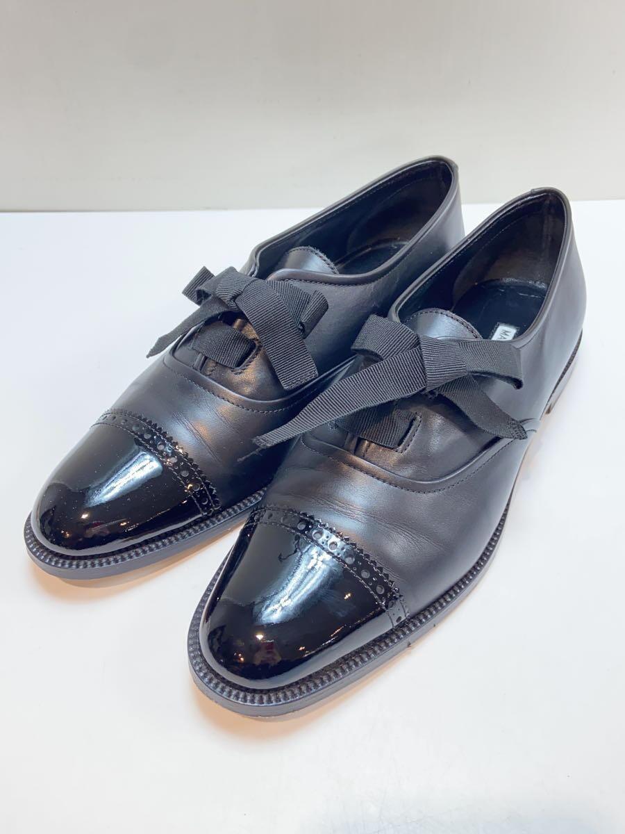 MANOLO BLAHNIK◆ANDARE/ドレスシューズ/40/BLK/レザー_画像2