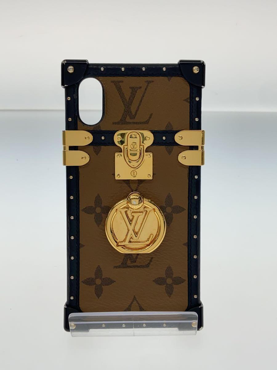 LOUIS VUITTON◆アイ・トランクiPhoneX_モノグラム_BRW/PVC/BRW/総柄/レディース_画像1