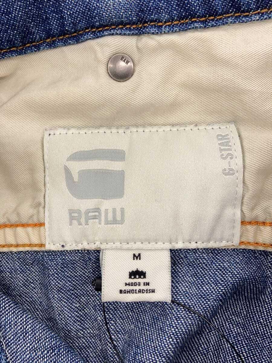 G-STAR RAW◆長袖シャツ/M/コットン/IDG/無地_画像3