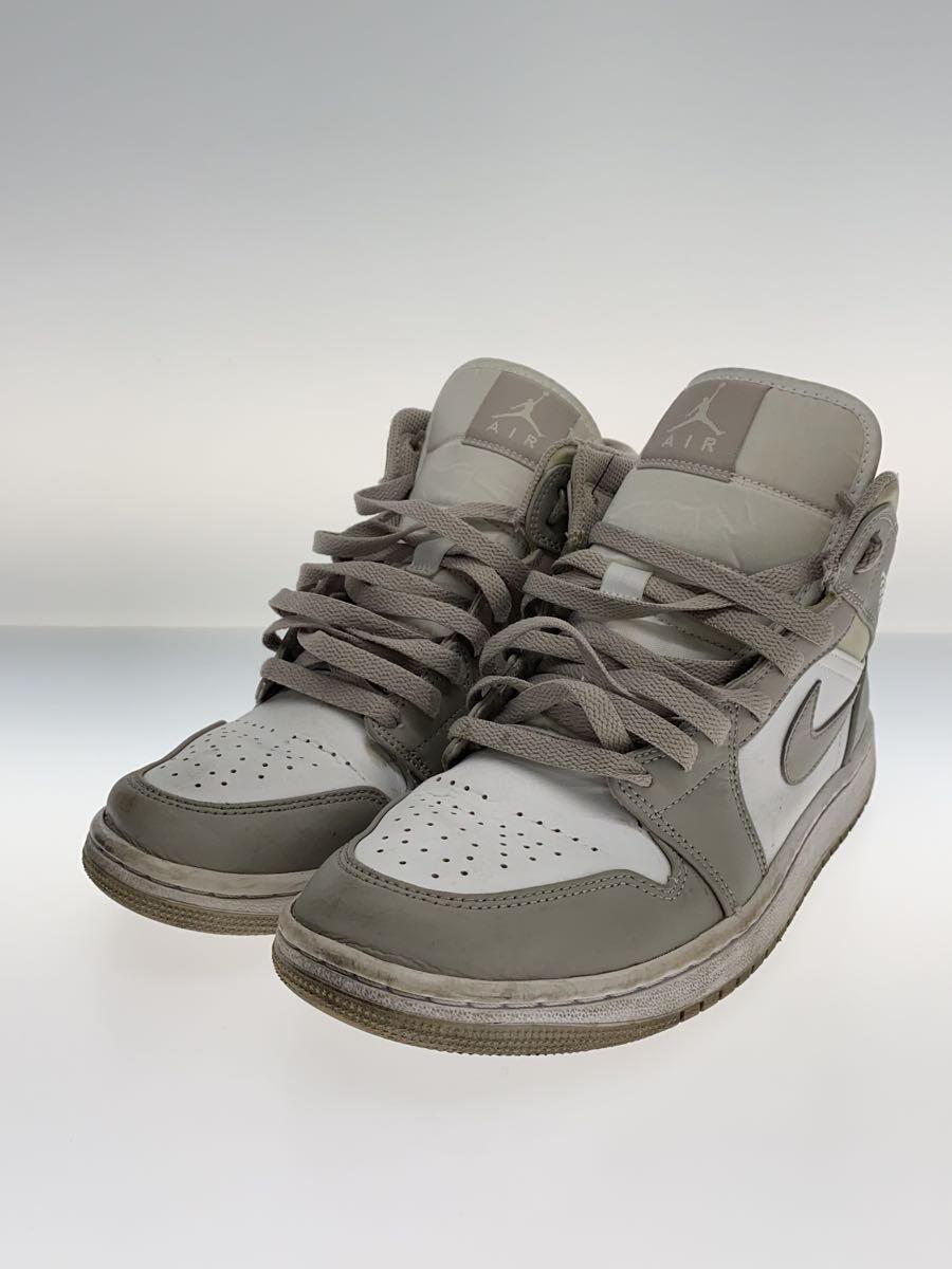 NIKE◆AIR JORDAN 1 MID_エア ジョーダン 1 ミッド/25.5cm/GRY_画像2