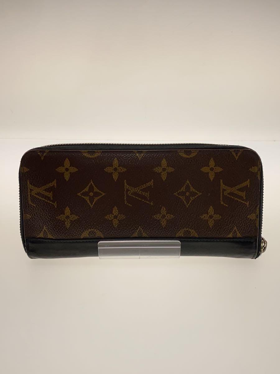 LOUIS VUITTON◆ジッピー・ウォレット・ヴェルティカル_モノグラム・マカサー_BRW/PVC/BRW/メンズ_画像2