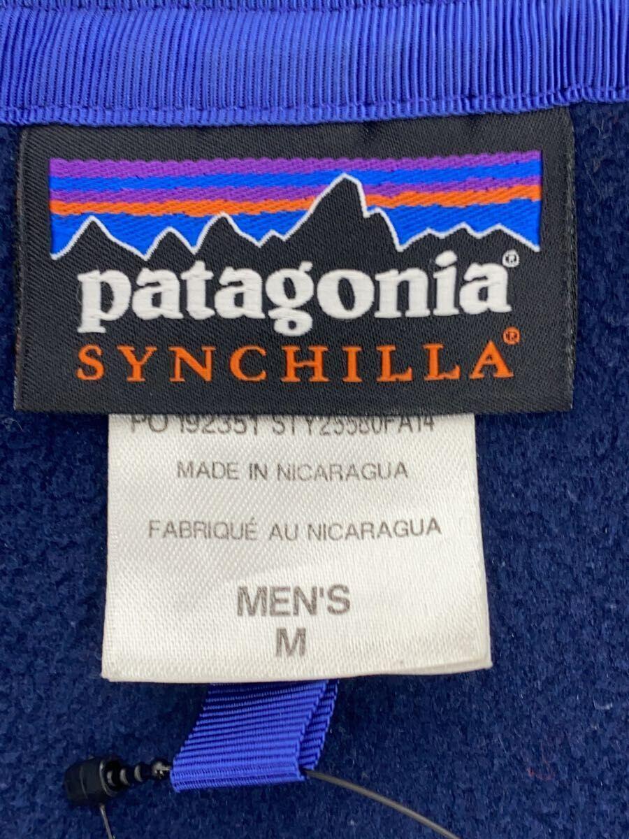 patagonia◆フリースジャケット/M/ポリエステル/NVY/無地/STY25580FA14/シンチラスナップ_画像3