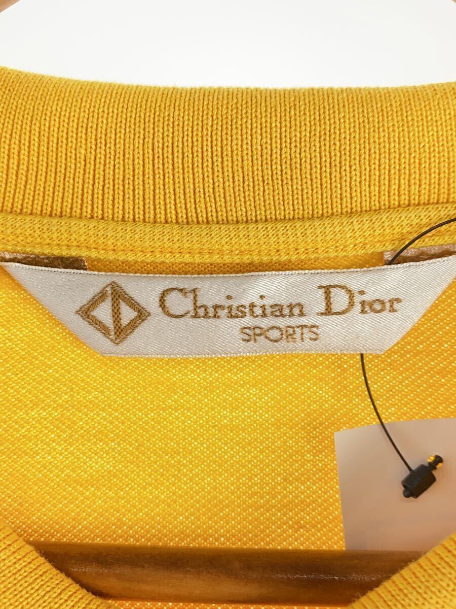 Christian Dior SPORTS◆ポロシャツ/LL/コットン/YLW_画像3