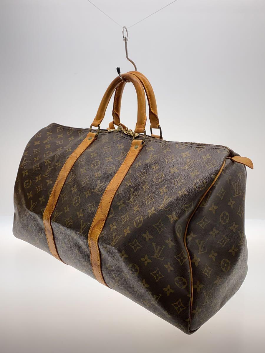 LOUIS VUITTON◆キーポル50_モノグラム・キャンバス_BRW/PVC/BRW_画像2