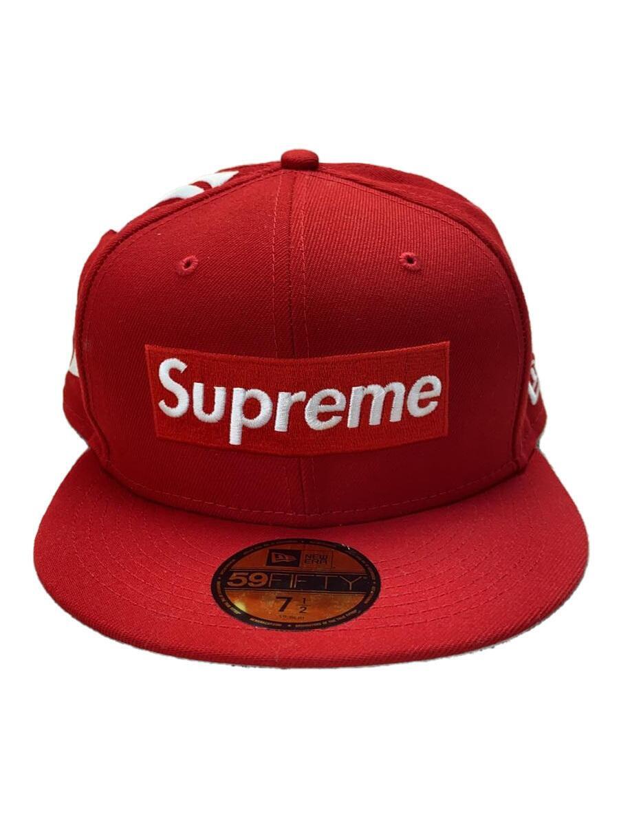 Supreme◆キャップ/7 1/2/コットン/RED/21AW/New York Yankees BOX LOGO NEW ERA_画像1