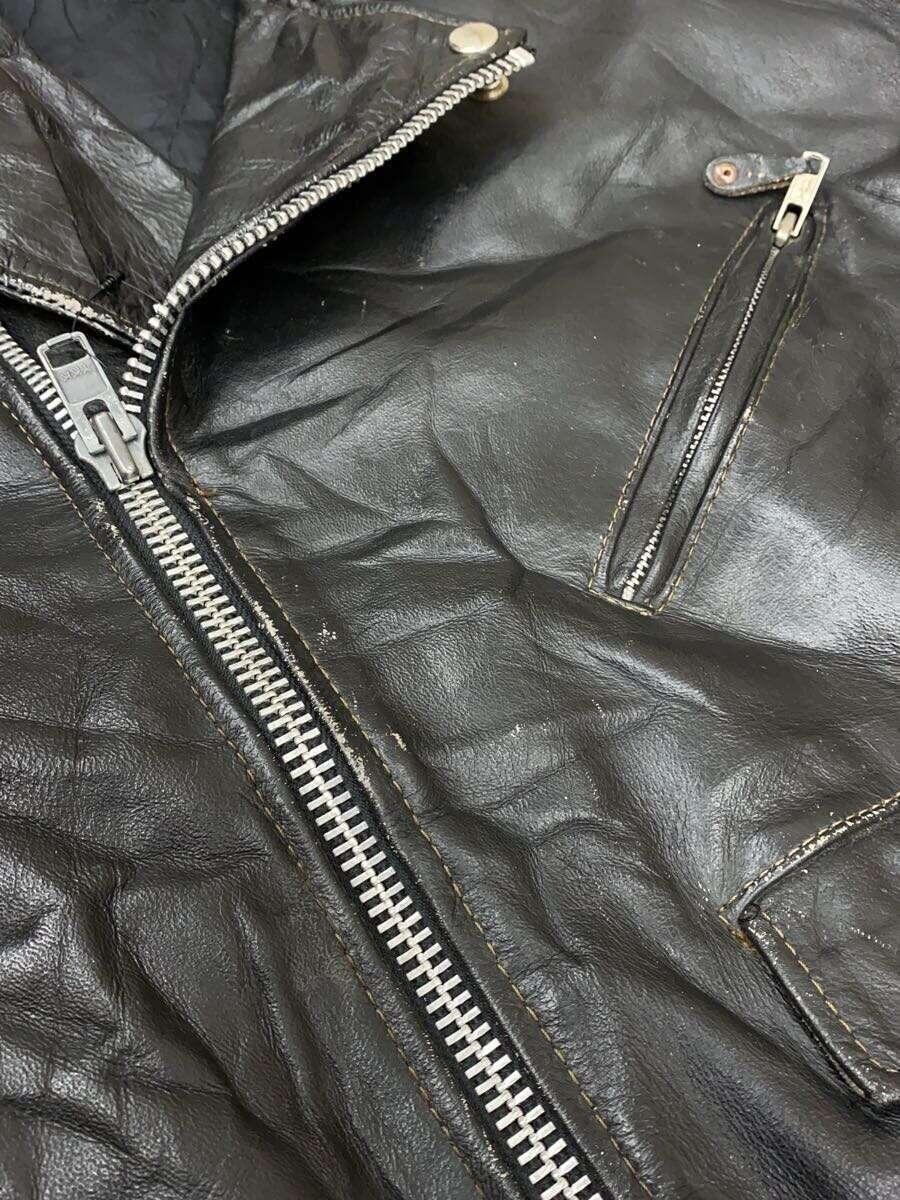 UNIKLEATHERAPPARELS/レザージャケット・ブルゾン/M/牛革/BLK/無地_画像7