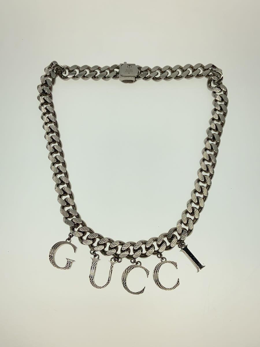 GUCCI◆ネックレス/-/SLV/トップ無/メンズ_画像2