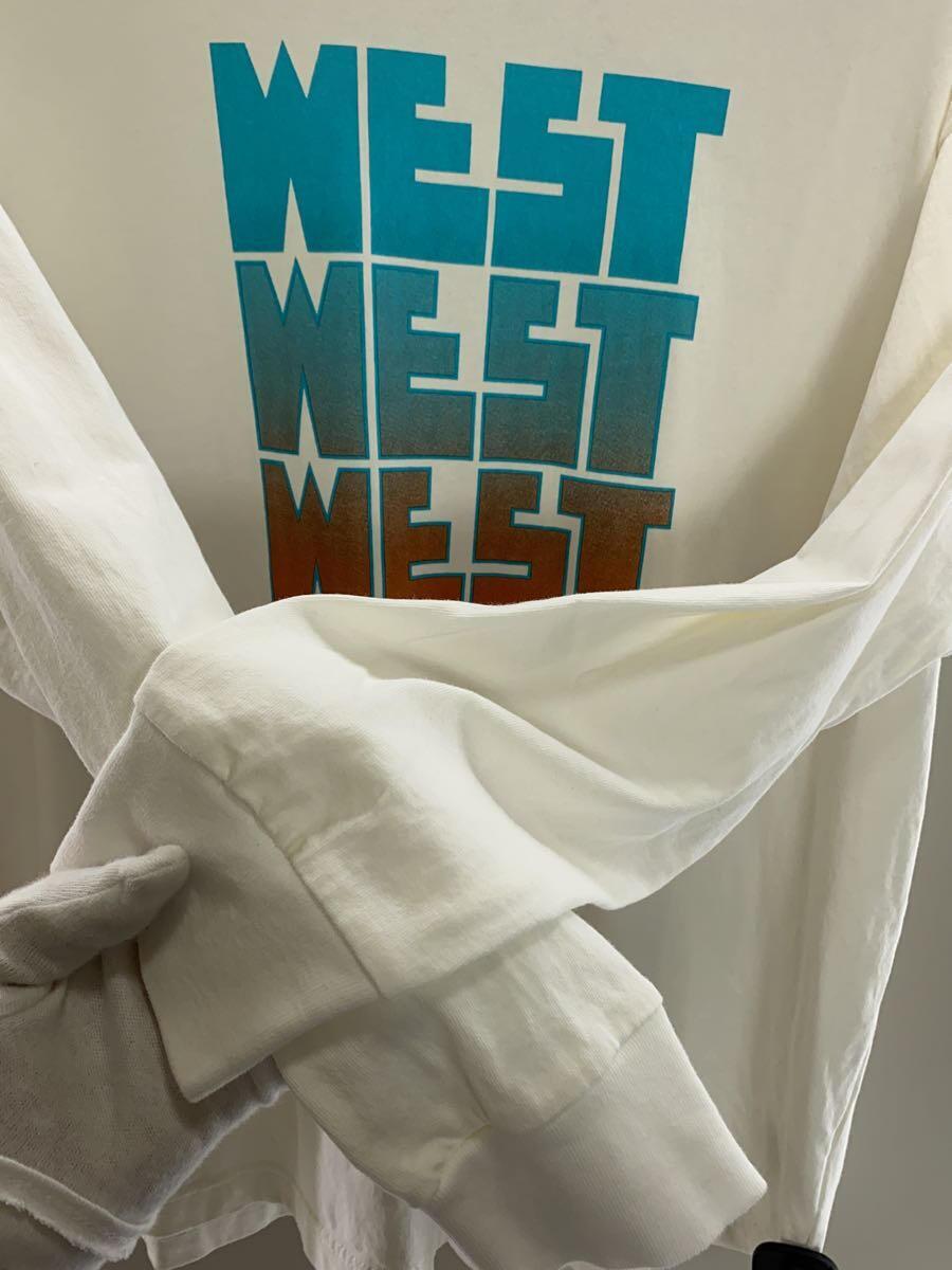 WESTOVERALLS◆長袖Tシャツ/-/コットン/WHT/23FWTS01RHC_画像5