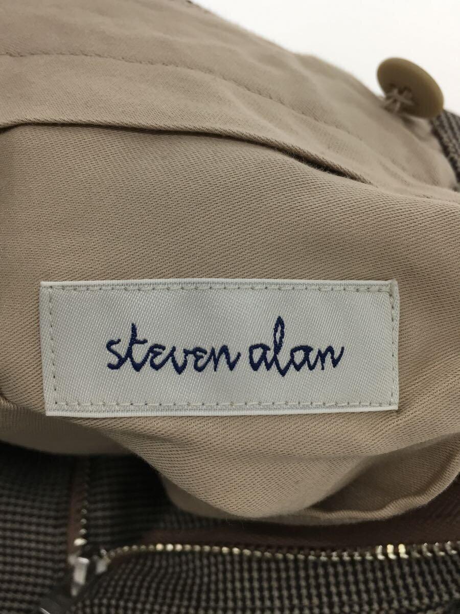 Steven Alan◆ドビークロスハーフイージーパンツ/M/ウール/ブラウン/8114-217-0680//_画像4