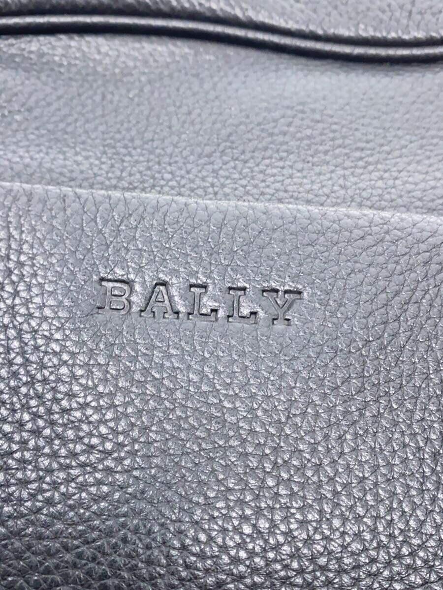 BALLY◆バッグ/レザー/BLK_画像5