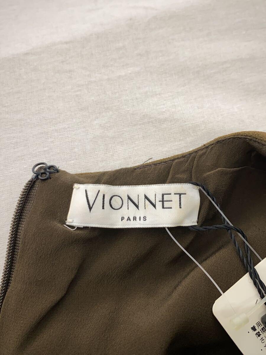 VIONNET/ノースリーブワンピース/38/レーヨン/KHK_画像3