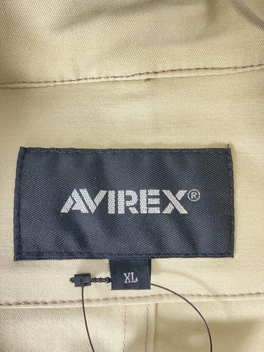 AVIREX◆ミリタリージャケット/XL/コットン/WHT/6112099_画像3