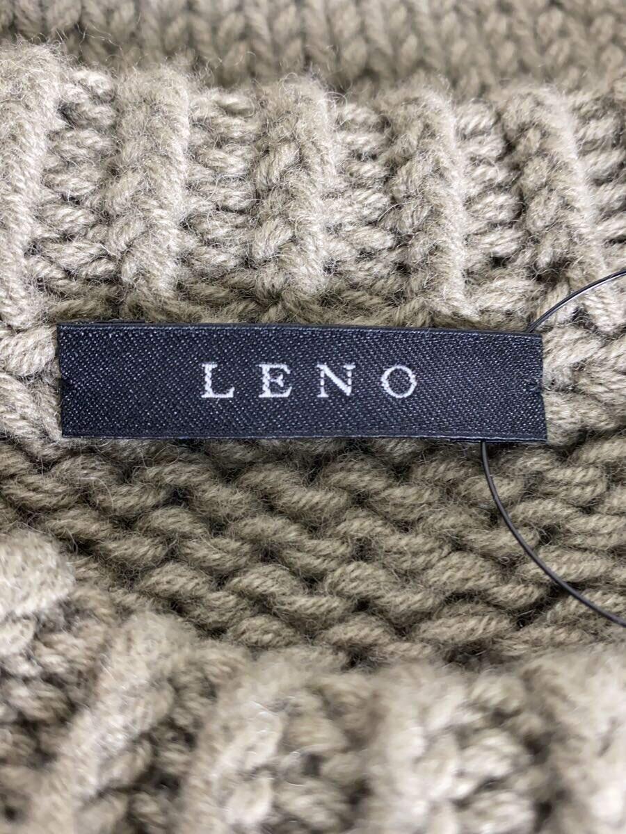 LENO◆セーター(厚手)/2/ウール/KHK/H2102-K001_画像3