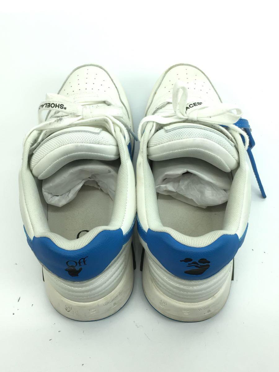 OFF-WHITE◆ローカットスニーカー/42/WHT/レザー_画像3