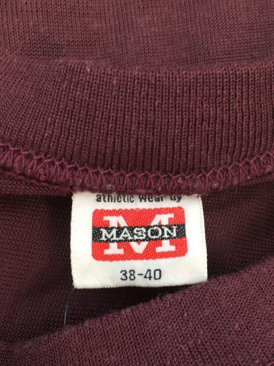 MASON/60s/フットボールT/ゲームシャツ//長袖Tシャツ/38/コットン/ボルドー//の画像3