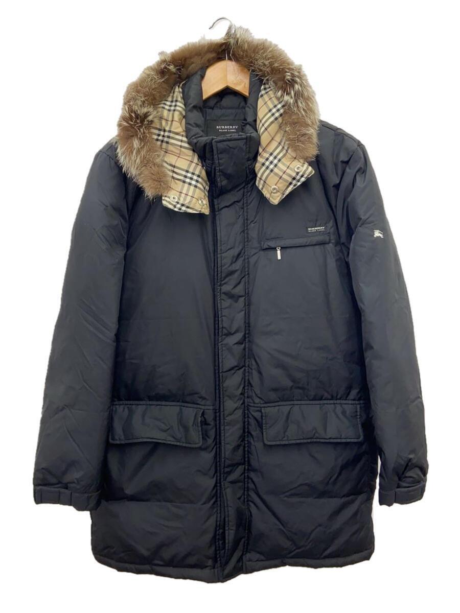 BURBERRY BLACK LABEL◆ダウンジャケット/L/ナイロン/BLK/BMP03-901-09//_画像1