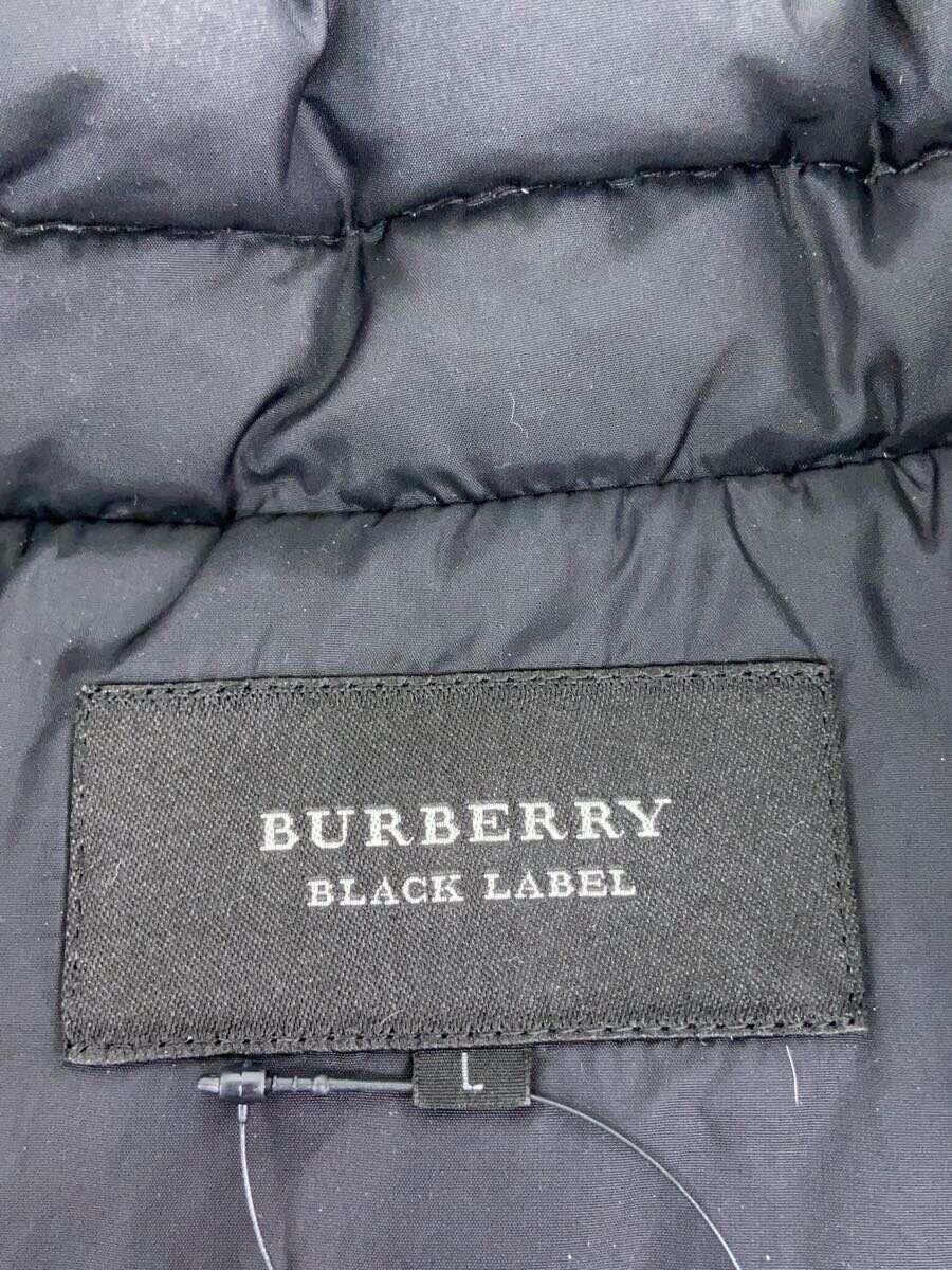 BURBERRY BLACK LABEL◆ダウンジャケット/L/ナイロン/BLK/BMP03-901-09//_画像3