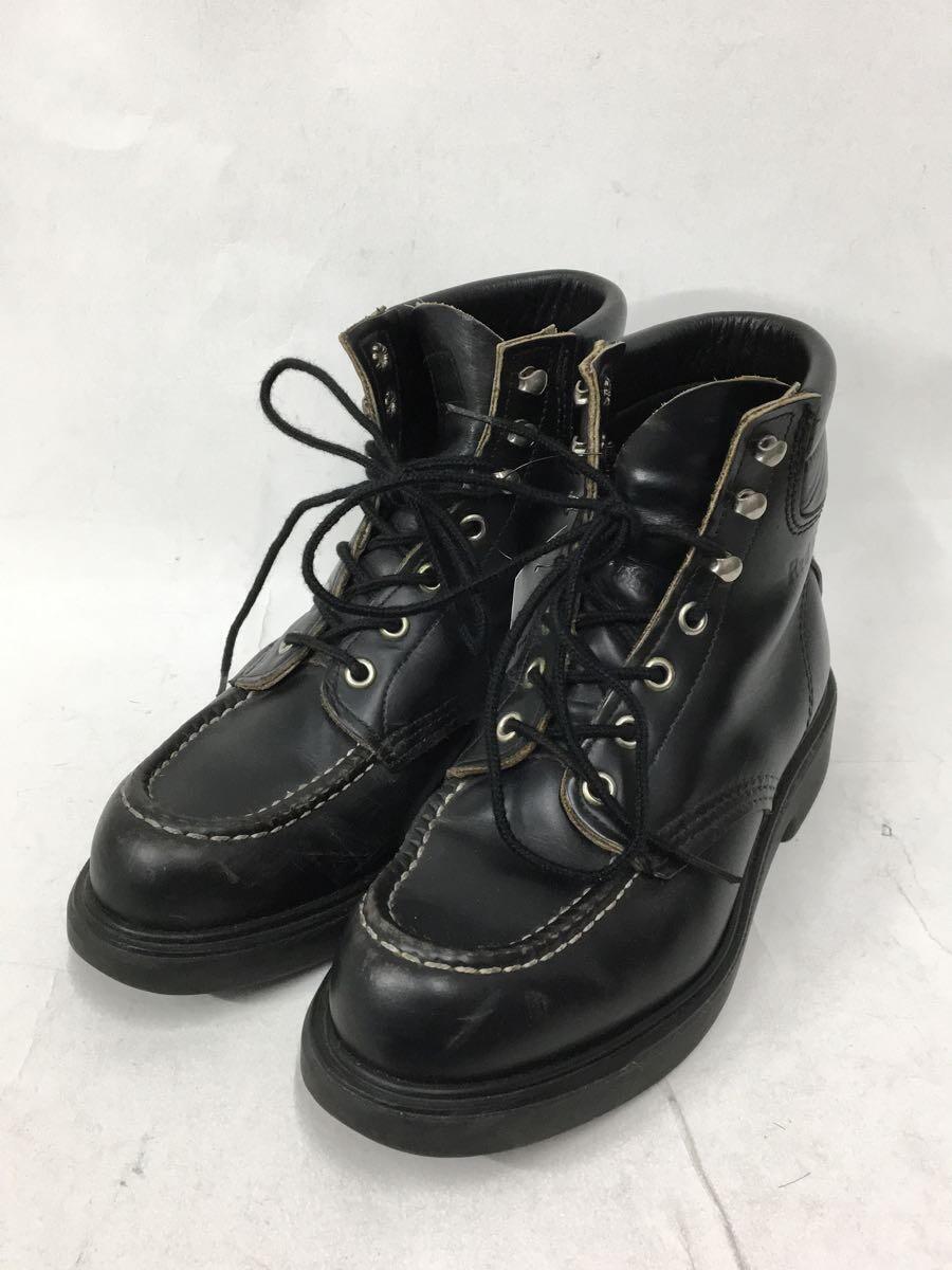 RED WING◆レースアップブーツ/US5.5/BLK/レザー/8133_画像2