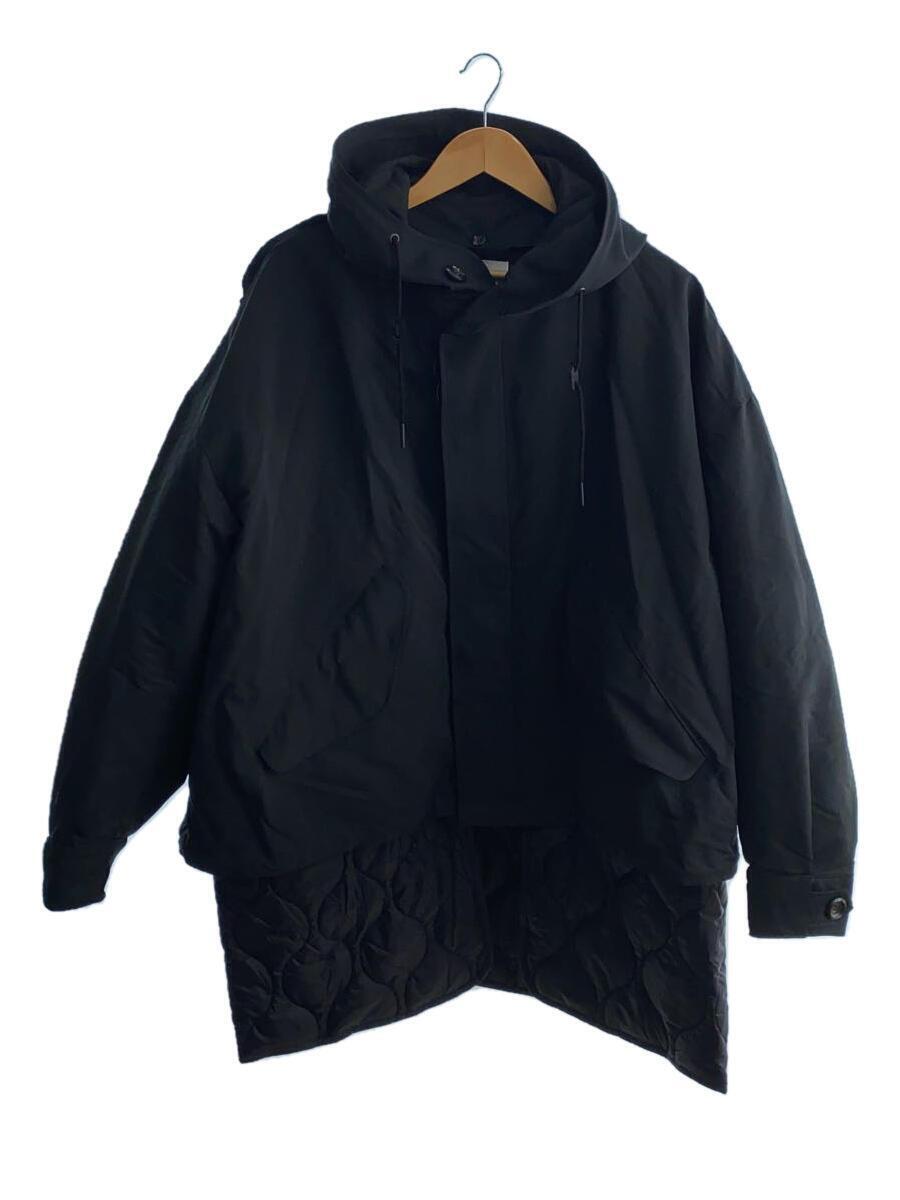 THE RERACS◆モッズコート/48/ナイロン/BLK/23FW-RECT-397-UASP//_画像1