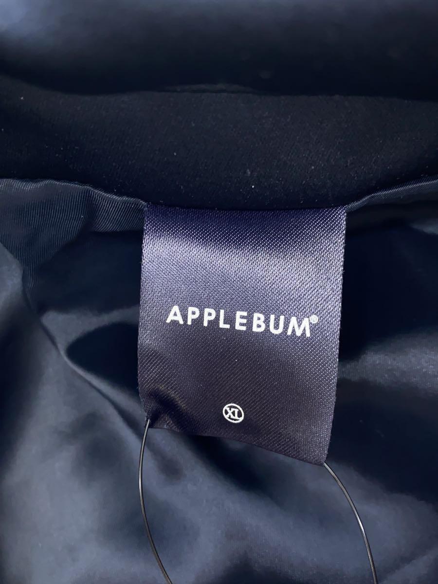 APPLEBUM◆ジャケット/XL/ポリエステル/NVY/無地_画像3