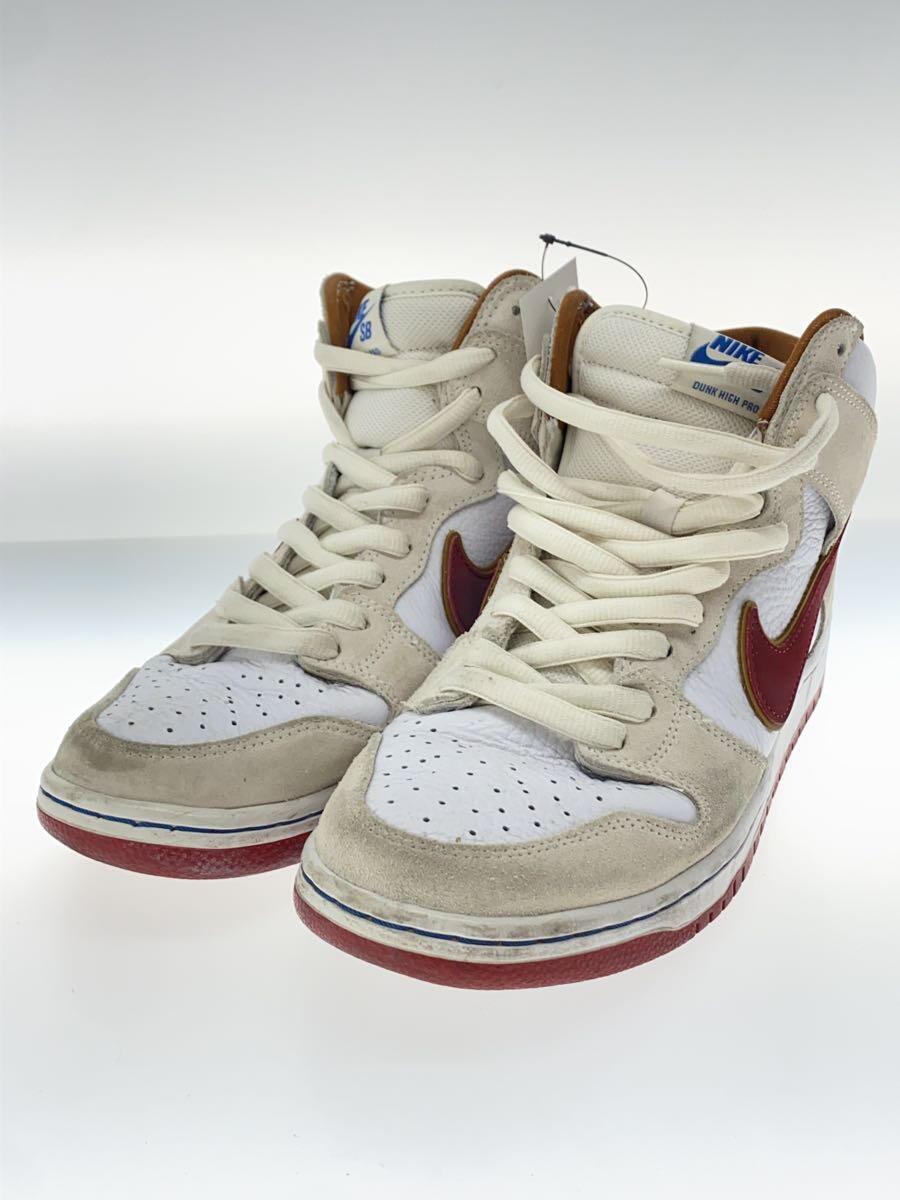 NIKE◆SB DUNK HIGH_SB ダンク ハイ/27cm/WHT_画像2