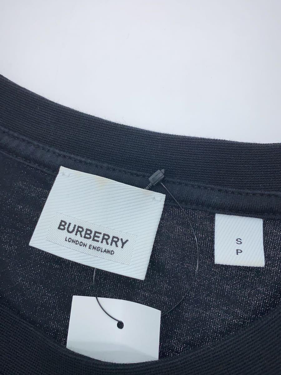 BURBERRYS◆Tシャツ/S/コットン/BLK/20SS/ロゴワッペン_画像3