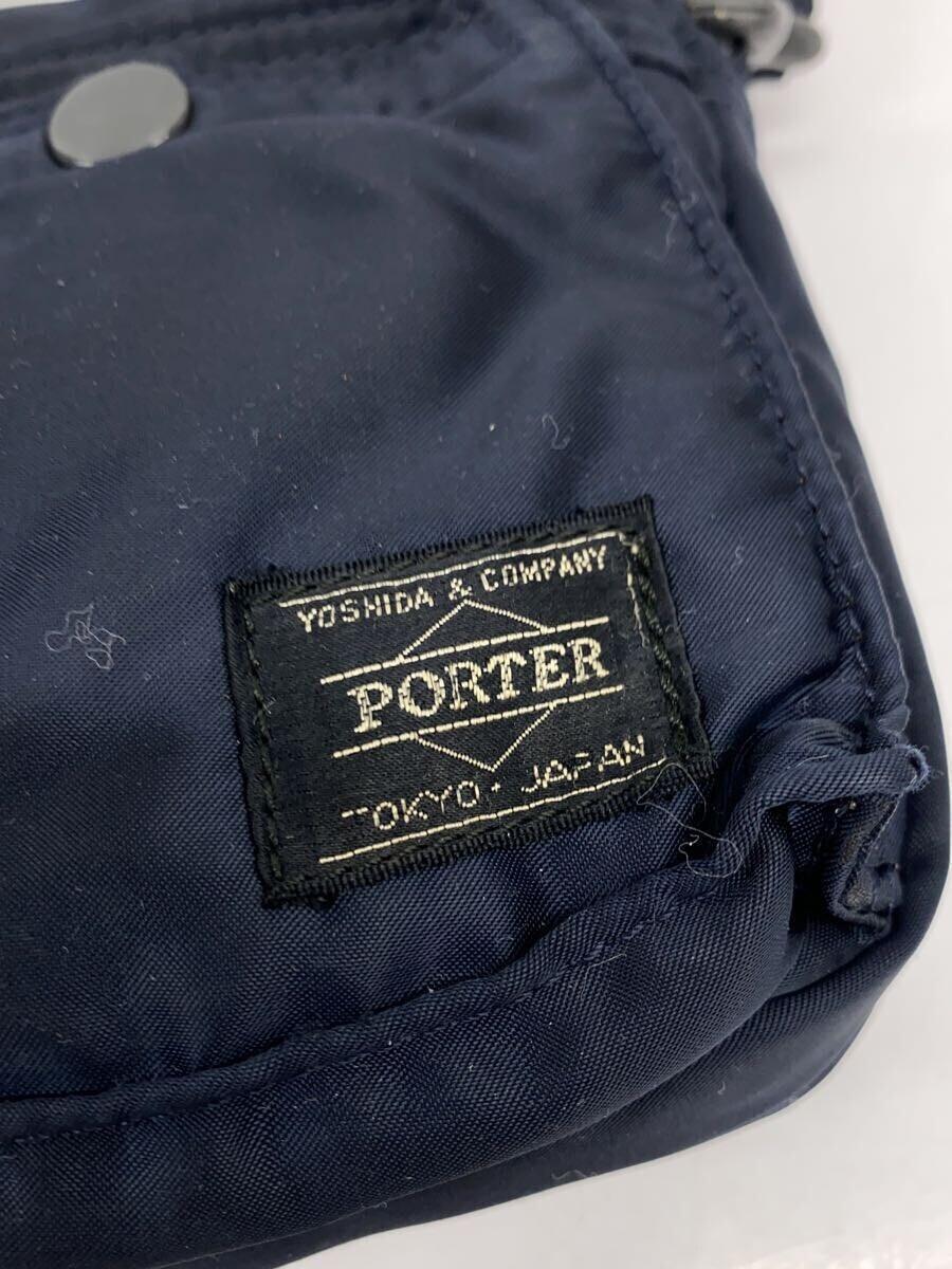 PORTER◆ショルダーバッグ/ナイロン/BLK/無地_画像5